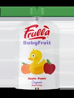 Piure pentru copii din mar si piersica Baby Fruit Bio, 100g, Frulla