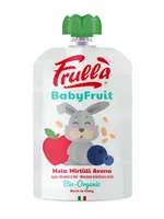 Piure pentru copii din mar afine si ovaz Baby Fruit Bio, 100g, Frulla