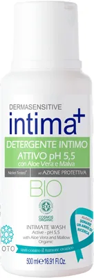 Sapun lichid intim organic cu aloe vera & nalba, 500ml, Intima+