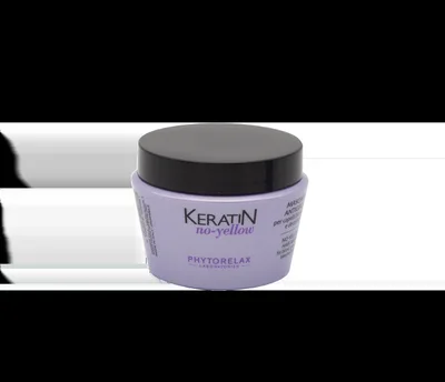 Masca pentru par blond decolorat si grizonat No Yellow, 250ml, Phytorelax