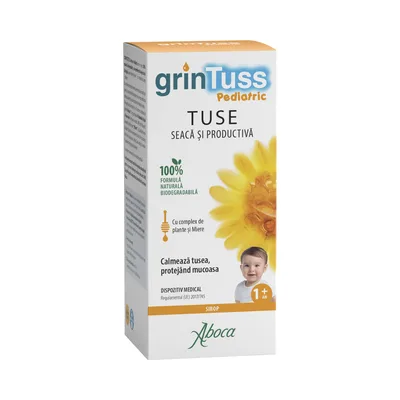 Sirop de tuse pentru copii Grintuss, 180ml, Aboca
