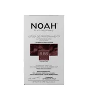 Vopsea de par naturala Rosu inchis (6.66), 140ml, Noah