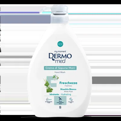 Dispenser Sapun lichid crema cu mosc alb, 1000ml, Dermomed