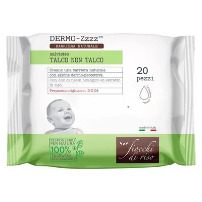Servetele umede dermo-protectoare Dermo-Zzzz, 20 bucati, Fiocchi di Riso