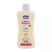 Ulei de masaj dermatologic Baby Moments Sensitive pentru +0 luni, 200ml, Chicco