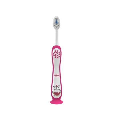 Periuta de dinti Hippo Roz 3-6 ani +, 1 bucata, Chicco