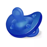 Suzeta anatomica din silicon PhysioSoft 0-6 luni Bleu, 1 bucata, Chicco