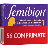 Pachet Femibion 1 Planificarea si Primele 12 Saptamani ale Sarcinii, 2x28 comprimate filmate