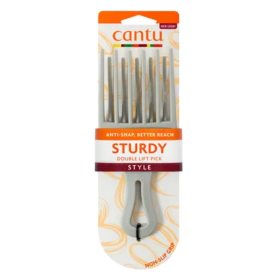 Pieptene pentru stilizarea parului cu rand dublu de peri, 1 bucata, Cantu