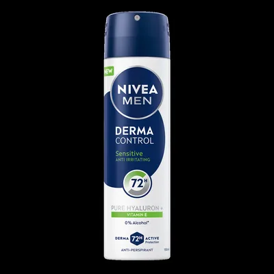 Deodorant spray pentru barbati Derma Control Sensitive, 150ml, Nivea