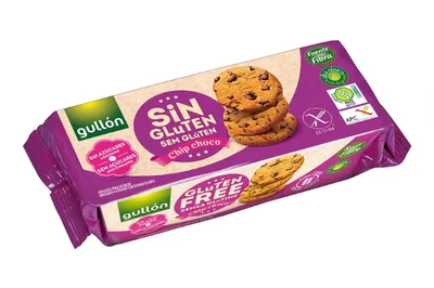 Biscuiti chips ciocolata fara zahar adaugat fara gluten, 125g, Gullon
