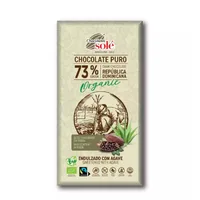 Ciocolata neagra cu 73% cacao si sirop de agave Bio, 100g, Chocolates Sole