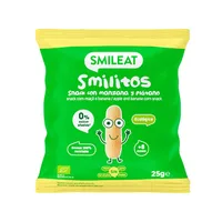 Pufuleti Smilitos Bio cu ulei de masline, banane si mere +8 luni, 25 g – Smileat