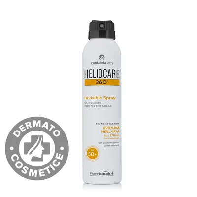 Spray pentru corp cu protectie solara SPF 50+ Heliocare 360°, 200ml, Cantabria Labs