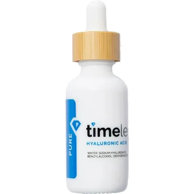 Ser de fata hidratant Hyaluronic Acid 100% Pure, 30ml, Timeless Skin Care