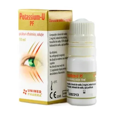 Picaturi oftalmice Potassium-U PF, 10ml, Unimed Pharma