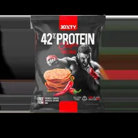 Chipsuri cu ardei gras rosu cu 22% proteine, 50g, Enjoy