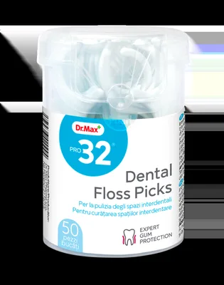 Pro32 Ata dentara cu scobitoare Floss Pick, 50 bucati