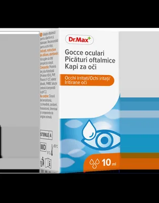 Dr. Max Picaturi oftalmice pentru ochi iritati, 10ml