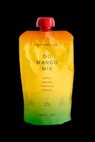 Piure pasteurizat din fructe cu mere mango papaya si banane, 180g, Nutrino Lab