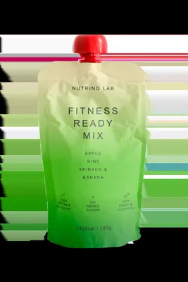 Piure pasteurizat din fructe si legume cu mere kiwi spanac si banane, 180g, Nutrino Lab