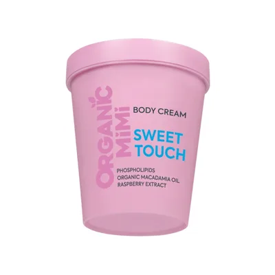Crema de corp delicata Sweet Touch, 200ml, Organic Mimi