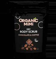 Scrub de corp energizant cu ciocolata si cafea, 150g, Organic Mimi