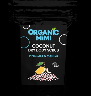 Scrub de corp cu sare roz si aroma de mango si cocos, 150g, Organic Mimi