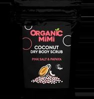 Scrub de corp cu sare roz si papaya & cocos, 150g, Organic Mimi
