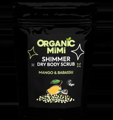 Scrub de corp stralucitor cu mango si babassu, 150g, Organic Mimi