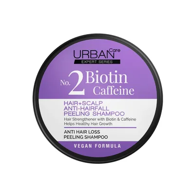 Sampon cu Sare de mare Biotina si Cafeina Peeling No. 2, 200ml, Urban Care