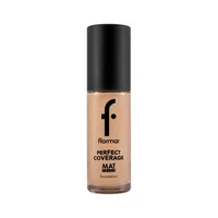 Fond de ten mat Perfect Coverage Mat Touch 301 Soft Beige, 30ml, Flormar