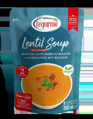 Supa de Linte Rosie cu Bulgur, 250g, Legurme
