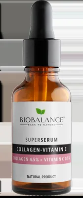 Ser de fata Collagen C + Vitamin C Collagen 4.5% + Vitamin C 0.5%, 30ml, Bio Balance