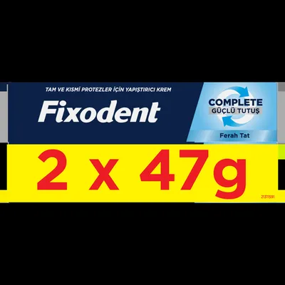 Pachet Crema adeziva pentru proteza dentara Complete, 2x47g, Fixodent