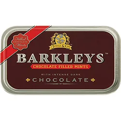 Drajeuri cu aroma de ciocolata si menta, 50g, Barkleys