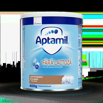 Lapte de inceput de la nastere fara lactoza, 400g, Aptamil