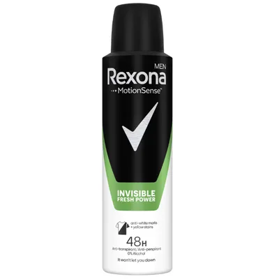 Deodorant spray Men Invisible Fresh Power, 150ml, Rexona