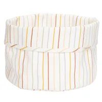 Cos de depozitare rotund pentru comoda de infasat Vintage Sunny Stripes, 1 bucata, Little Dutch