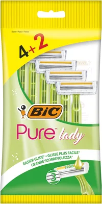 Pachet Aparat de ras Pure Lady Verde, 6 bucati, BIC