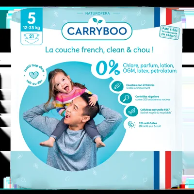 Scutece bio hipoalergenice 4-9kg marimea 3, 26 bucati, Carryboo