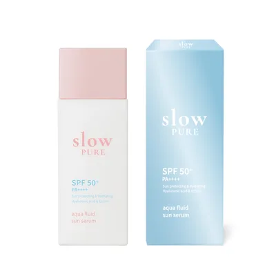 Ser pentru protectie solara SPF50+ PA++++ Aqua Fluid Sun, 50ml, Slowpure