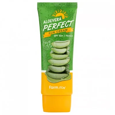 Crema de protectie solara cu aloe vera SPF50+, 70ml, Farmstay