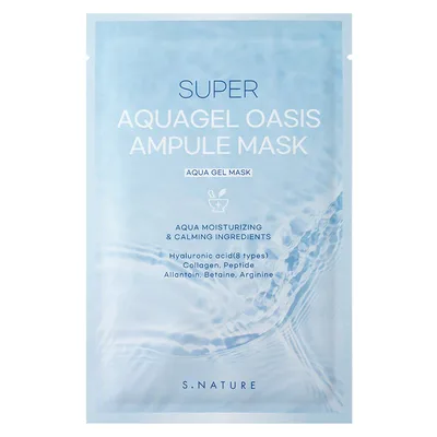 Masca tip servetel hidratanta Super AquaGel, 30ml, S.Nature