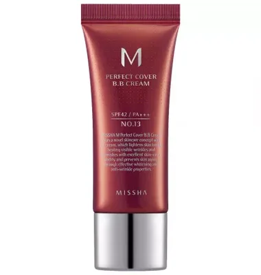 BB Cream M Perfect Cover SPF42 PA+++ No.13 Bej Luminos, 20ml, Missha