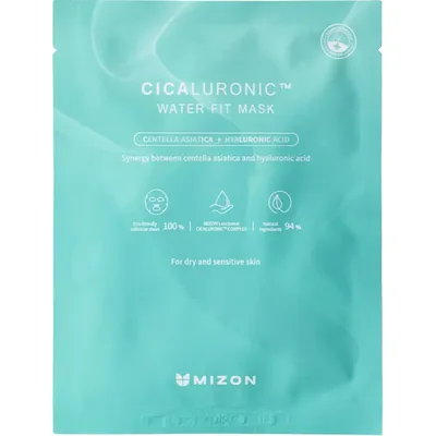 Masca de fata calmanta Cicaluronic Water Fit, 24ml, Mizon