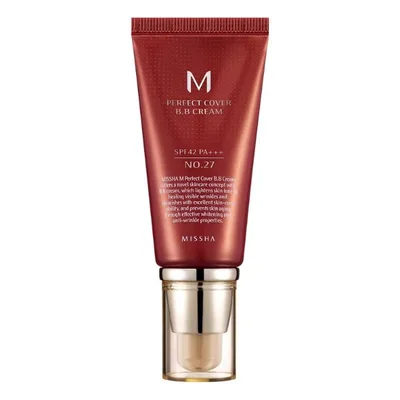 BB Cream M Perfect Cover SPF42/PA+++ Nuanta 27/Bej miere, 20ml, Missha