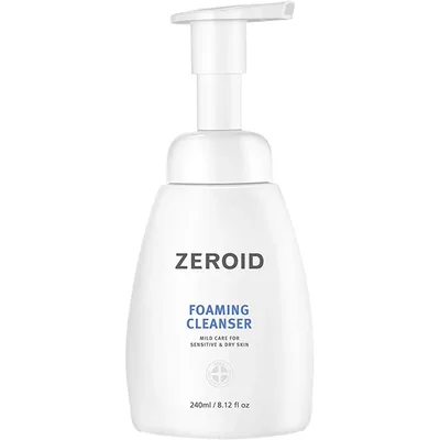 Spuma de curatare pentru piele sensibila si uscata, 240ml, Zeroid