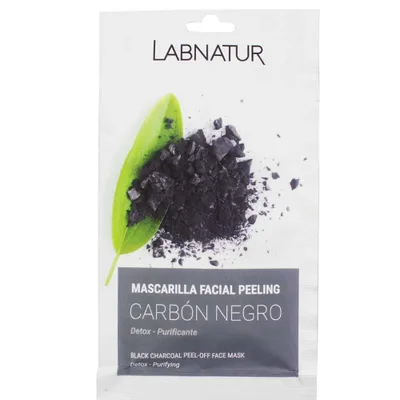 Masca de fata exfolianta cu Carbune negru, 10ml, LabNatur