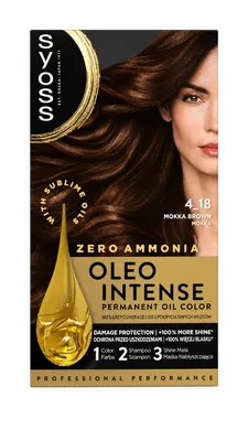Vopsea de par fara amoniac Color Oleo 4-18 Saten Mokka, 115ml, Syoss